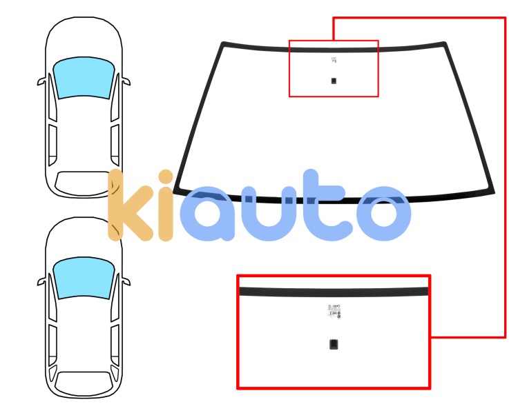 Parabrisas citroen bx 1984-1989 5 puertas / familiar / delantero / incoloro / con base espejo Eurocode 2715ACL1C