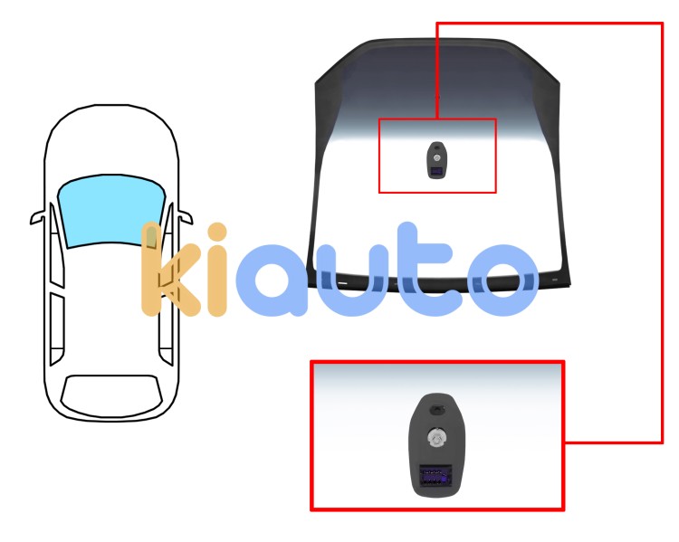 Parabrisas citroen c3 2009-2013 modelo panoramico / delantero / verde banda gris / con base espejo / con sensor / molduras premontadas Eurocode 2743CGSGYMVZ6J