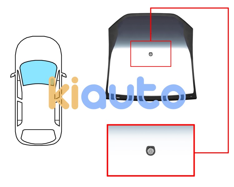 Parabrisas citroen c3 2013-2016 modelo panoramico / delantero / verde banda gris / con base espejo / molduras premontadas Eurocode 2743CGSGYVZ1D