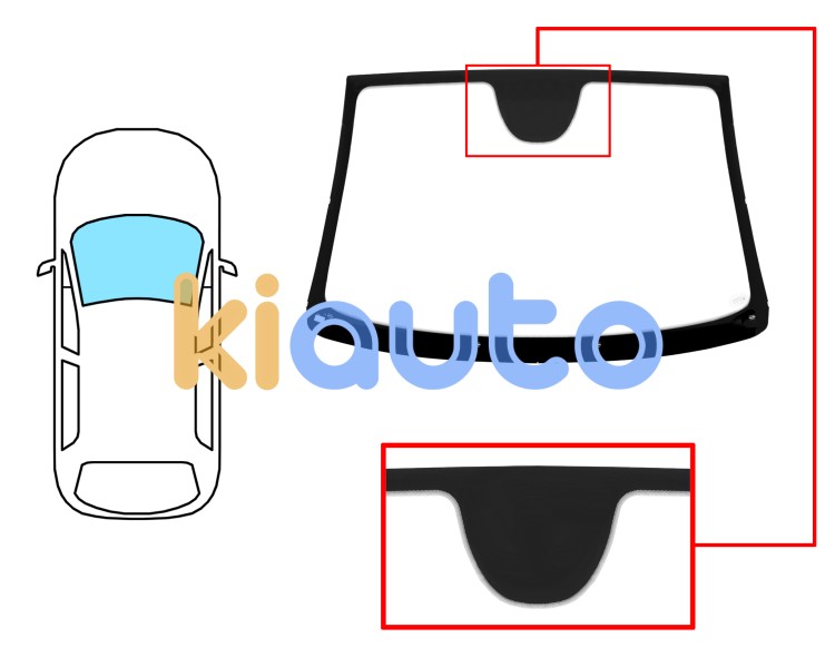 Parabrisas citroen c3 pluriel 2003-2010 / delantero / verde / con base espejo Eurocode 2730AGSV