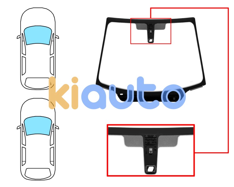 Parabrisas citroen c4 2008-2010 3/5 puertas / delantero / reflectante / con base espejo modificada / con sensor / molduras premontadas Eurocode 2732ACCMVW2P