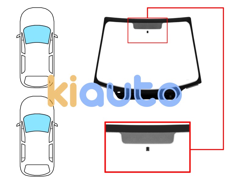 Parabrisas citroen c4 2008-2010 3/5 puertas / delantero / verde / con base espejo / molduras premontadas Eurocode 2732AGSVW