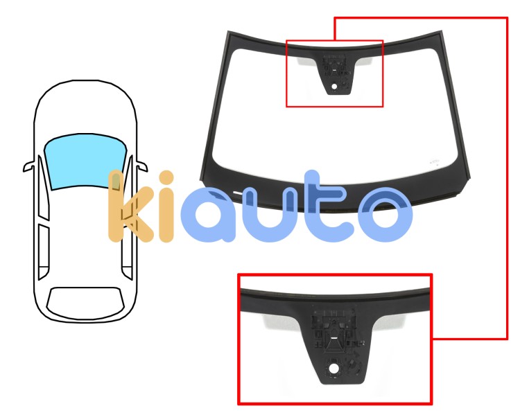 Parabrisas citroen c4 2020-> delantero / verde / acustico / con sensor / con sensor antivaho / con soporte camara / molduras premontadas Eurocode 2765AGACIMOVZ