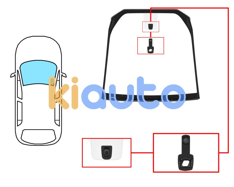 Parabrisas citroen c4 picasso 2006-2010 delantero / reflectante / acustico / con base espejo modificada / con sensor / molduras premontadas Eurocode 2735ACDMVZ7A