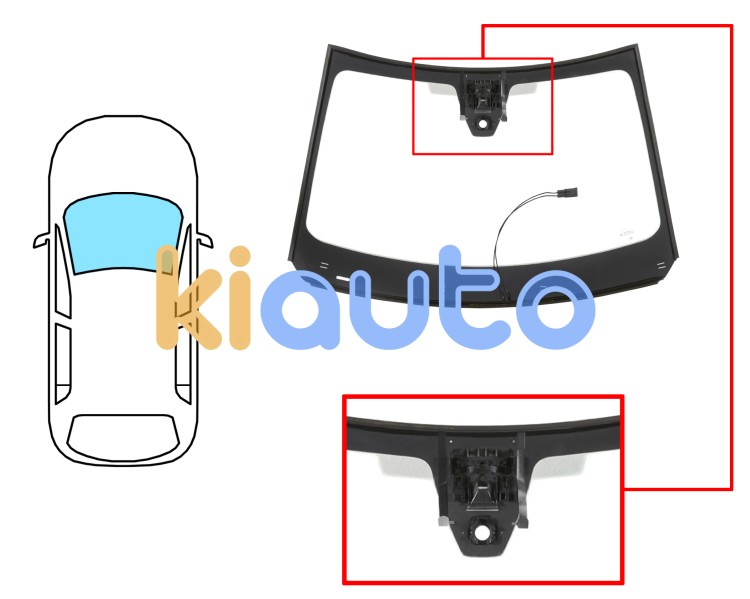 Parabrisas citroen c4 x 2022-> delantero / verde / acustico / termico / con sensor / con soporte camara / molduras premontadas Eurocode 2765AGRCHIMVZ