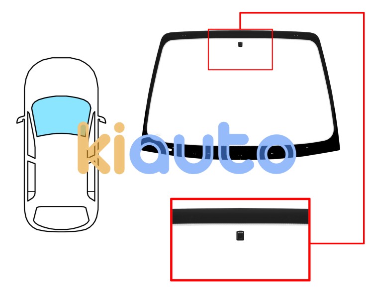 Parabrisas citroen c5 2005-2008 4 puertas / familiar / delantero / verde / con base espejo / sin serigrafia Eurocode 2727AGSV