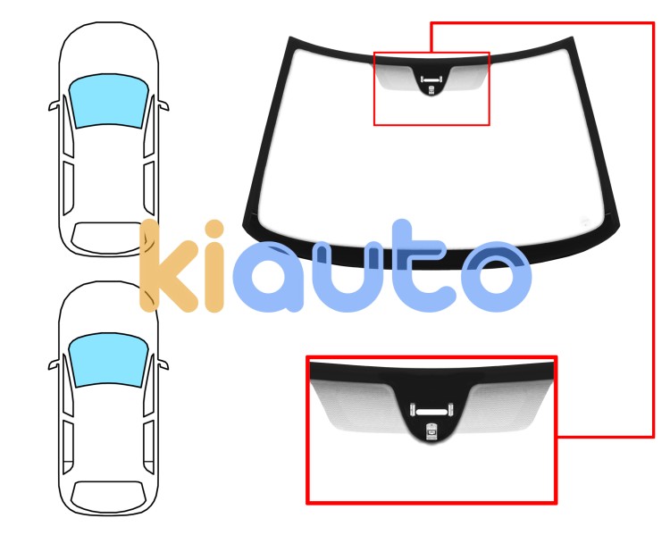 Parabrisas citroen xantia 1998-2002 4 puertas / familiar / delantero / reflectante / con base espejo / con sensor Eurocode 2720ACCM1C