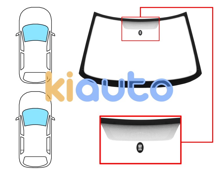 Parabrisas citroen xantia 1998-2002 4 puertas / familiar / delantero / reflectante / con base espejo Eurocode 2720ACC1C