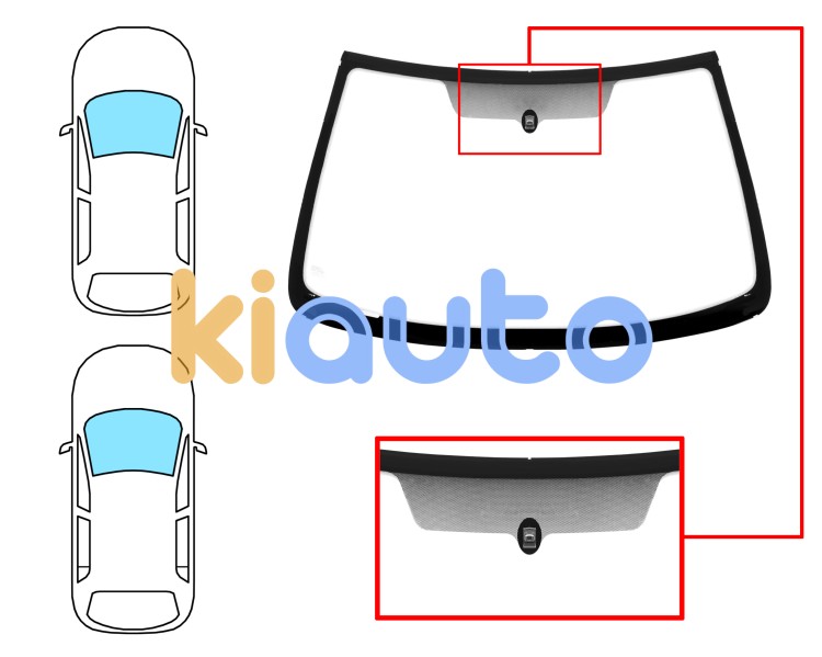 Parabrisas citroen xsara 1997-2000 3/5 puertas / familiar / delantero / reflectante / con base espejo Eurocode 2725ACCV1B