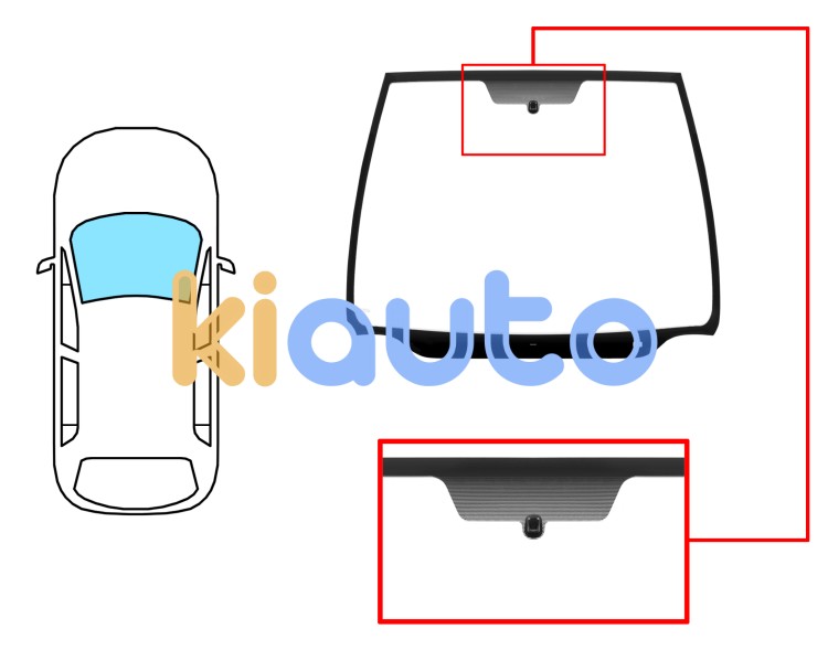 Parabrisas citroen xsara picasso 2005-2010 delantero / verde / con base espejo modificada Eurocode 2729AGSV1C