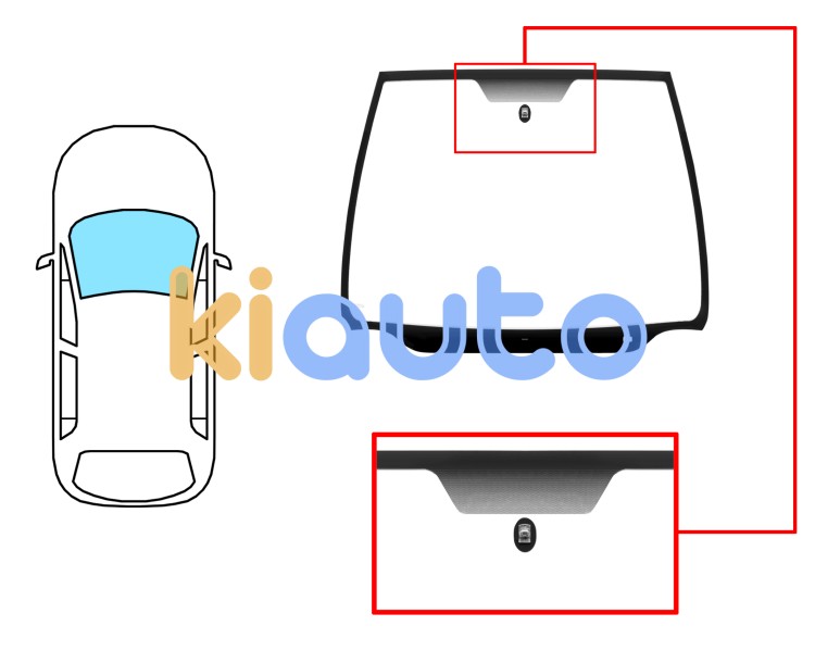 Parabrisas citroen xsara picasso 2005-2010 delantero / verde / con base espejo Eurocode 2729AGSV