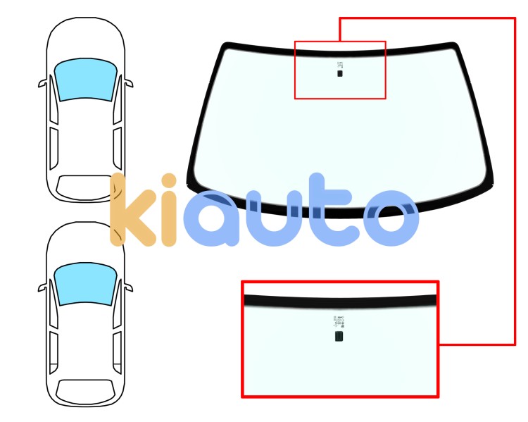 Parabrisas citroen zx 1991-1994 3/5 puertas / familiar / delantero / verde / con base espejo Eurocode 2719AGN