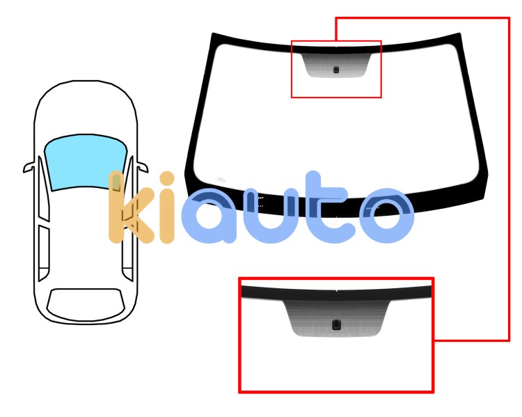 Parabrisas dacia duster 2013-2018 delantero / verde / con base espejo Eurocode 7276AGS