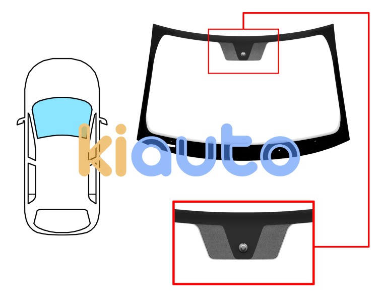 Parabrisas dodge journey 2008-2011 delantero / verde Eurocode 3371AGSV