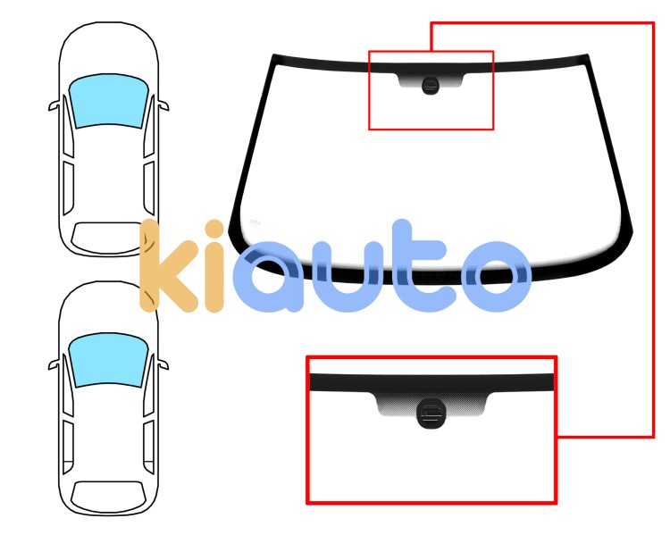 Parabrisas fiat tipo 1988-1995 3/5 puertas / delantero / incoloro / con base espejo Eurocode 3337ACL