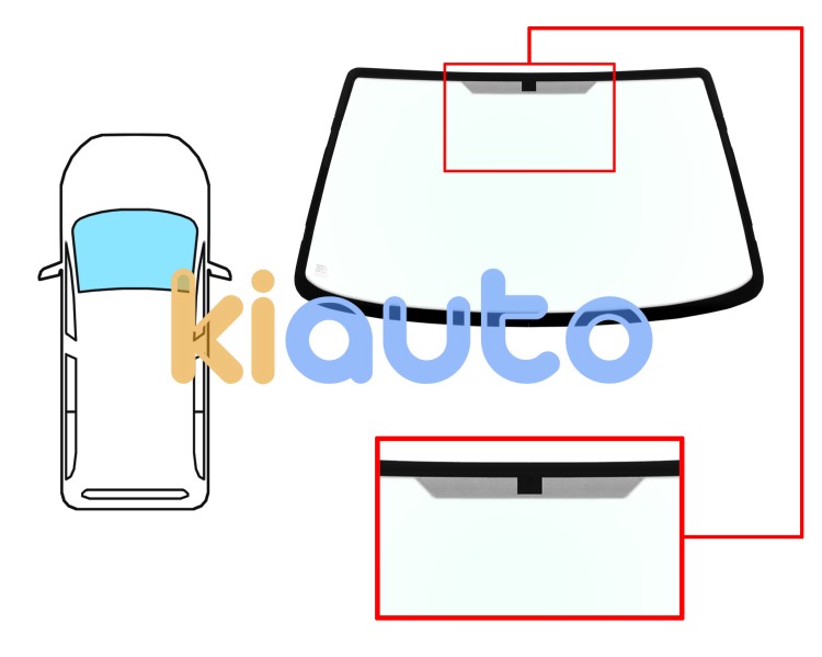 Parabrisas ford courier 1995-1999 delantero / verde Eurocode 3552AGN1B