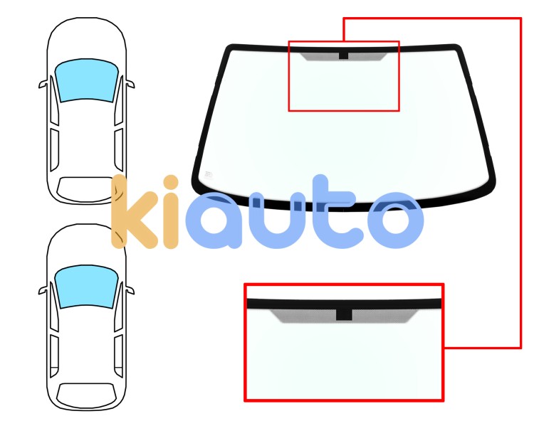 Parabrisas ford fiesta 1996-1999 3/5 puertas / delantero / verde Eurocode 3552AGN1B