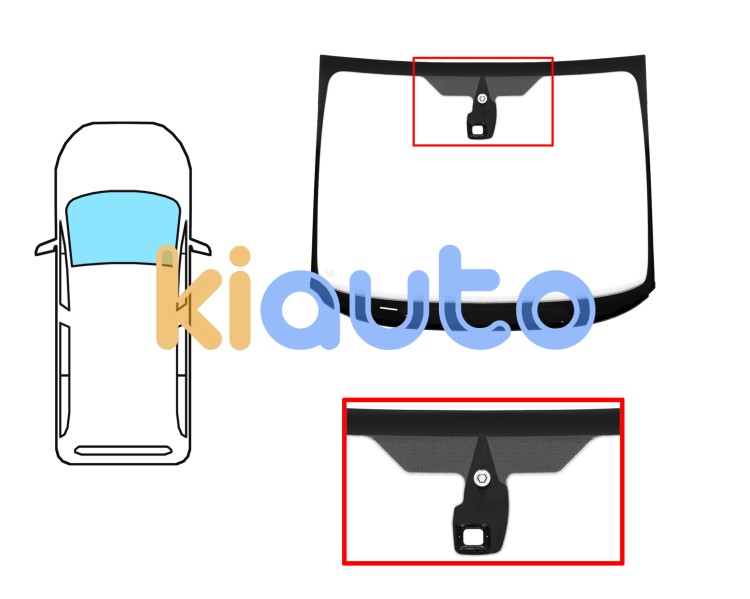 Parabrisas ford galaxy 2006-2010 delantero / reflectante / acustico / con base espejo modificada / con sensor / molduras premontadas Eurocode 3567ACDMVW2P