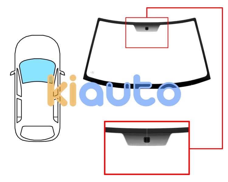 Parabrisas ford maverick 1992-2004 3/5 puertas / delantero / verde / con base espejo Eurocode 5990AGN1B