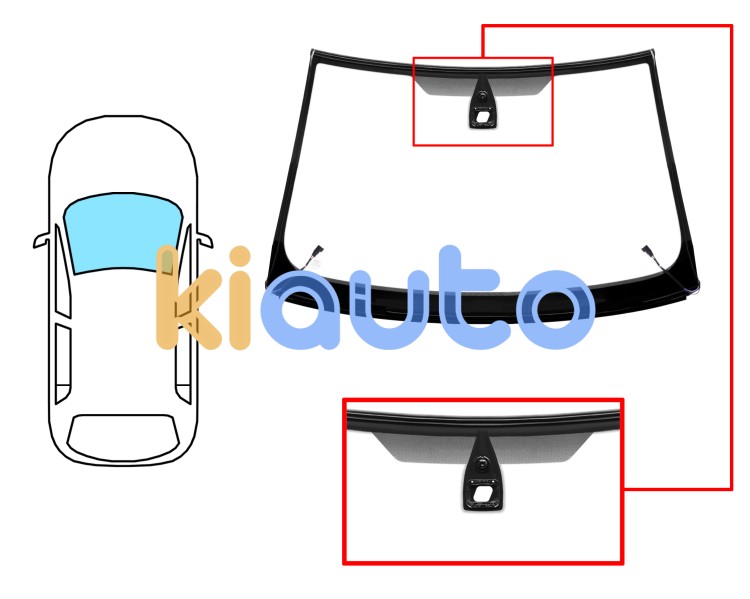 Parabrisas ford mondeo 2000-2003 4/5 puertas / familiar / delantero / verde / termico / con base espejo / con sensor / molduras premontadas Eurocode 3559AGSHMVW1S