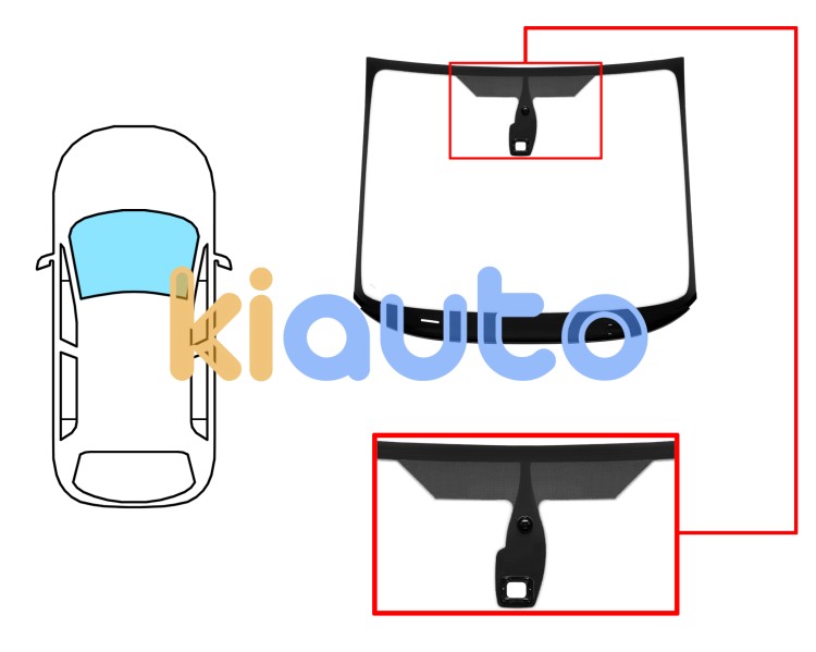 Parabrisas ford s-max 2006-2010 delantero / verde / con base espejo / con sensor / molduras premontadas Eurocode 3568AGSMVW1P