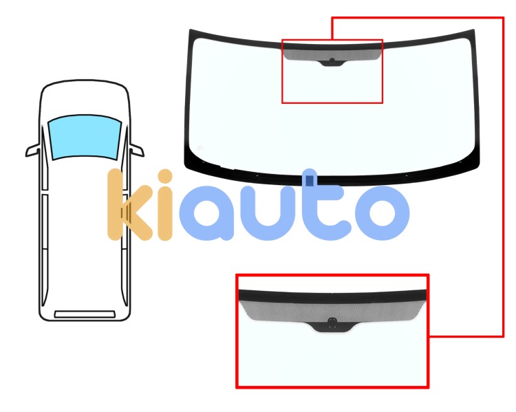 Parabrisas ford transit 2000-2006 delantero / verde Eurocode 3739AGNV1B