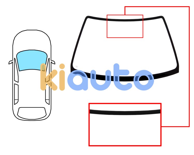 Parabrisas honda civic 1999-2001 4 puertas / delantero / verde Eurocode 3957AGN