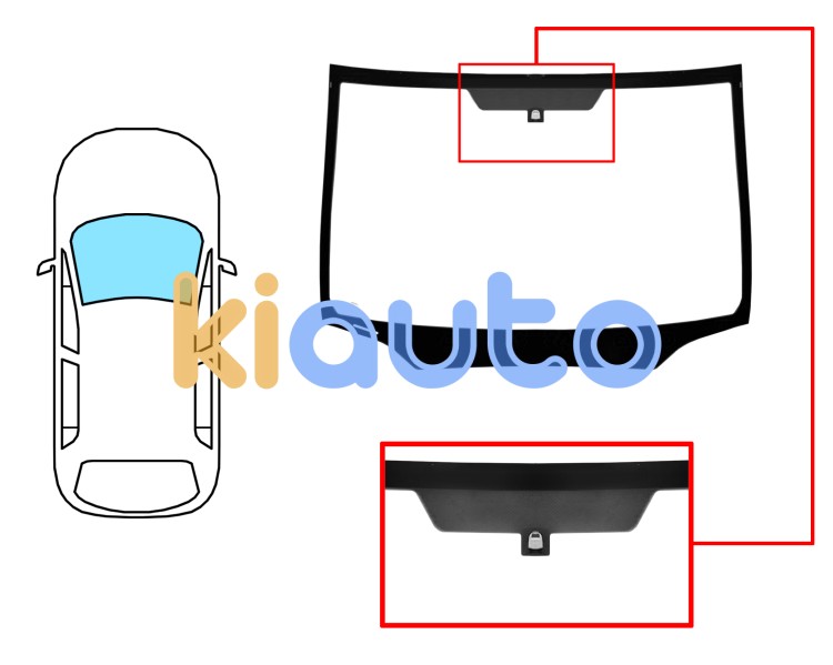 Parabrisas honda civic 2006-2012 4 puertas / delantero / verde / con base espejo Eurocode 3999AGNV