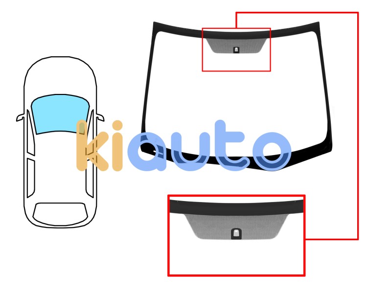 Parabrisas honda civic 2012-2016 5 puertas / familiar / delantero / verde / acustico / con base espejo Eurocode 4010AGAV