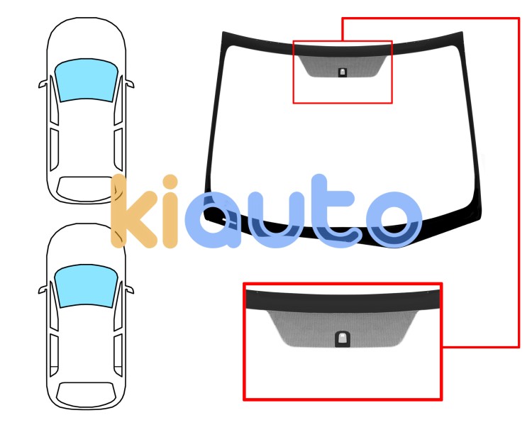 Parabrisas honda civic 2012-2016 5 puertas / familiar / delantero / verde / con base espejo Eurocode 4010AGNV