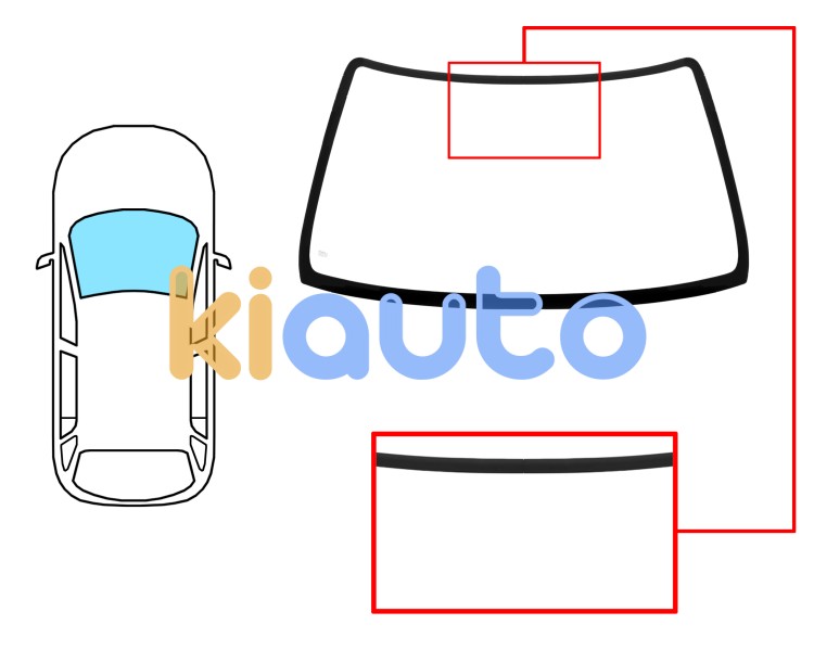 Parabrisas honda crv 1996-2002 delantero / verde Eurocode 3962AGN