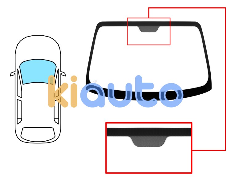 Parabrisas hyundai atos 1998-1999 delantero / verde Eurocode 4115AGN