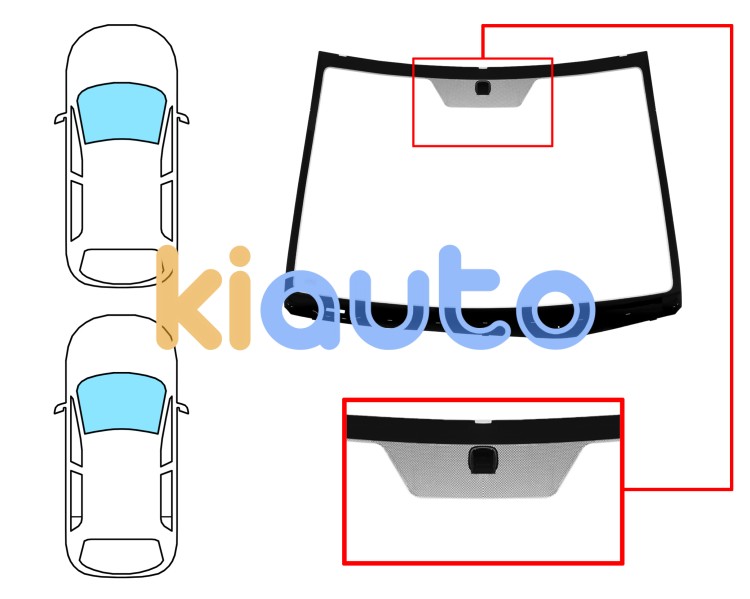 Parabrisas hyundai i20 2008-2012 3/5 puertas / delantero / incoloro / con base espejo Eurocode 4139ACLV