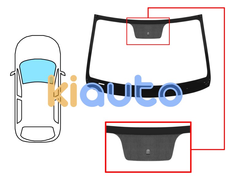 Parabrisas hyundai i20 2014-2018 3 puertas / delantero / verde / con base espejo Eurocode 4160AGNV
