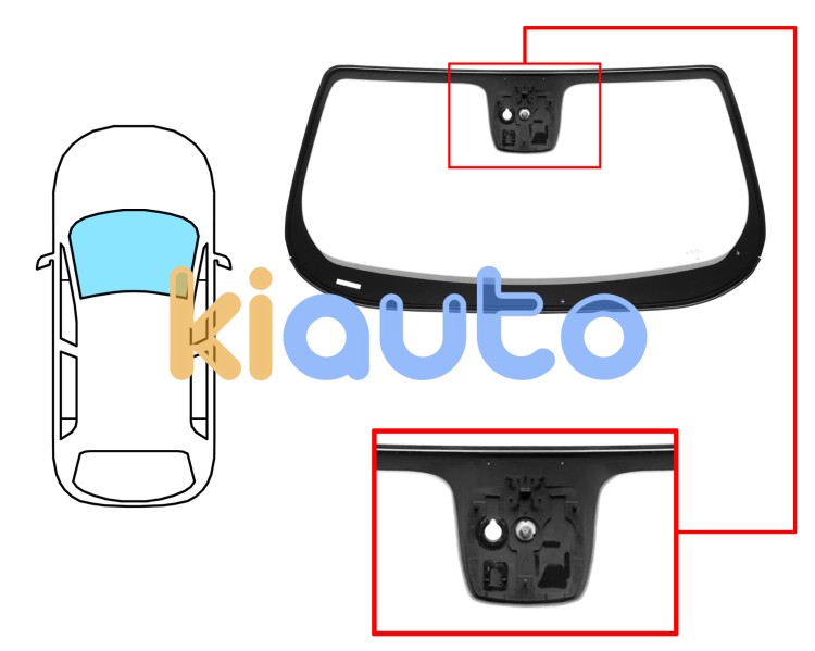 Parabrisas jeep renegade 2018-> delantero / verde / acustico / con base espejo / con sensor / con sensor antivaho / molduras premontadas Eurocode AJ19AGAIMOVZ1B
