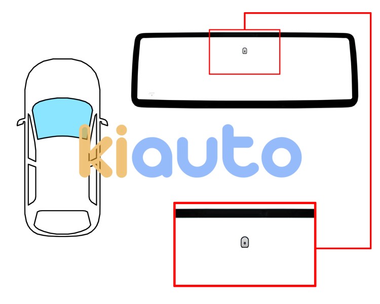 Parabrisas jeep wrangler 1997-2006 delantero / verde / con base espejo Eurocode AJ06AGN