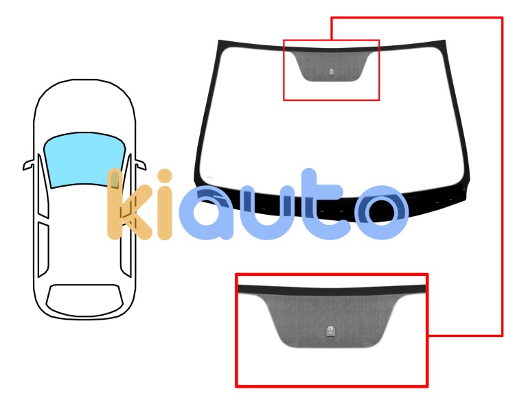 Parabrisas kia ceed 2007-2009 3 puertas / delantero / verde / termico / con base espejo Eurocode 4433AGNHV