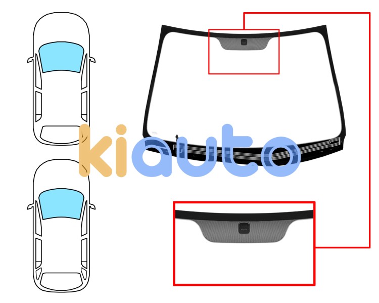 Parabrisas kia ceed 2009-2012 5 puertas / familiar / delantero / verde / termico / con base espejo Eurocode 4431AGSHV