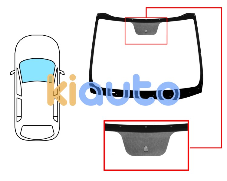 Parabrisas kia ceed 2012-2015 5 puertas / familiar / delantero / verde / con base espejo Eurocode 4442AGNV