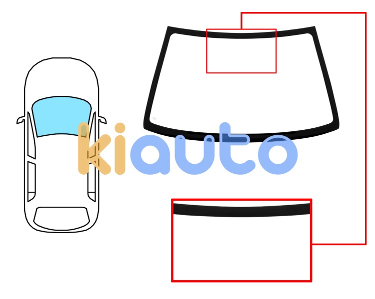 Parabrisas kia sephia 1994-1998 delantero / verde Eurocode 4401AGN