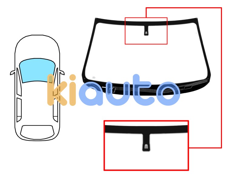 Parabrisas kia sorento 2012-2015 delantero / verde / termico / con base espejo Eurocode 4437AGNHV