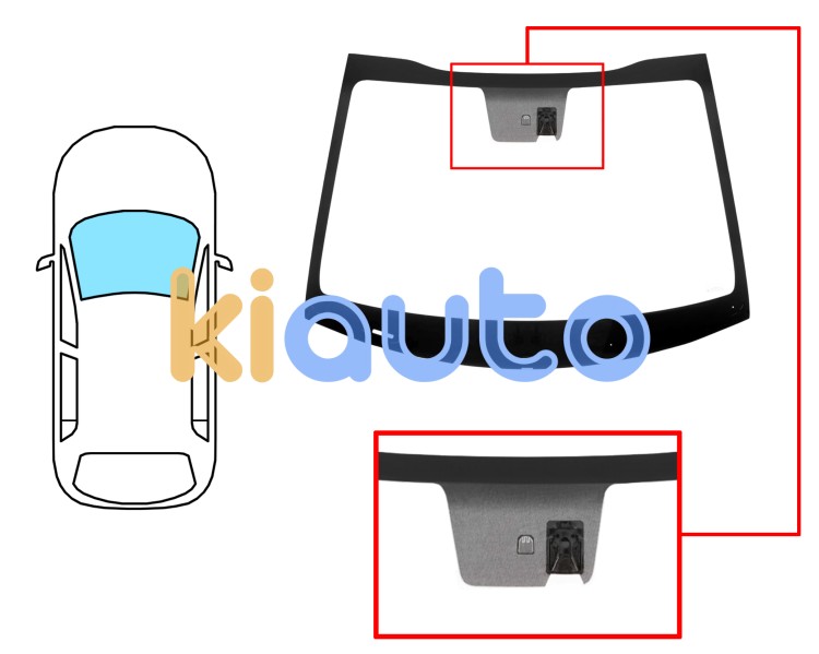 Parabrisas kia stonic 2017-2021 5 puertas / delantero / verde / con base espejo / con soporte camara Eurocode 4453AGNCIV