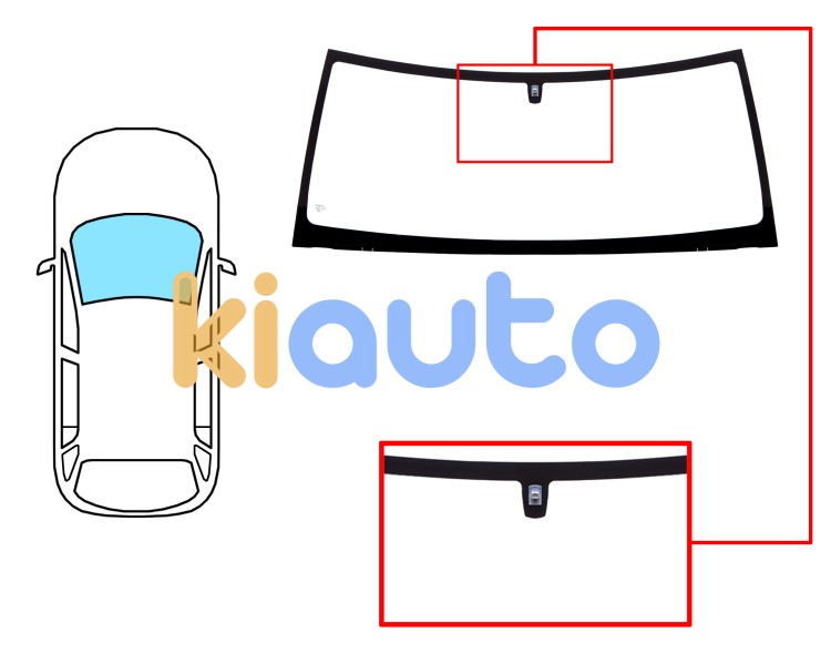 Parabrisas land rover discovery 1994-1998 delantero / verde / con base espejo Eurocode 7022AGN1C