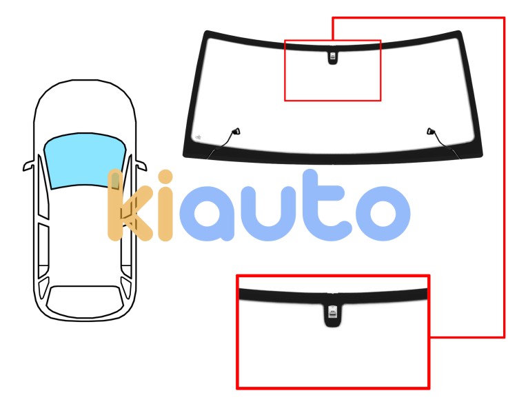 Parabrisas land rover discovery 1998-2004 delantero / verde / termico / con base espejo Eurocode 7029AGSH