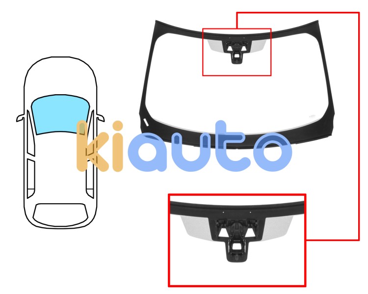 Parabrisas land rover discovery 2017-2020 delantero / reflectante / acustico / con sensor / con soporte camara / molduras premontadas Eurocode 7048AGRCMVZ1L