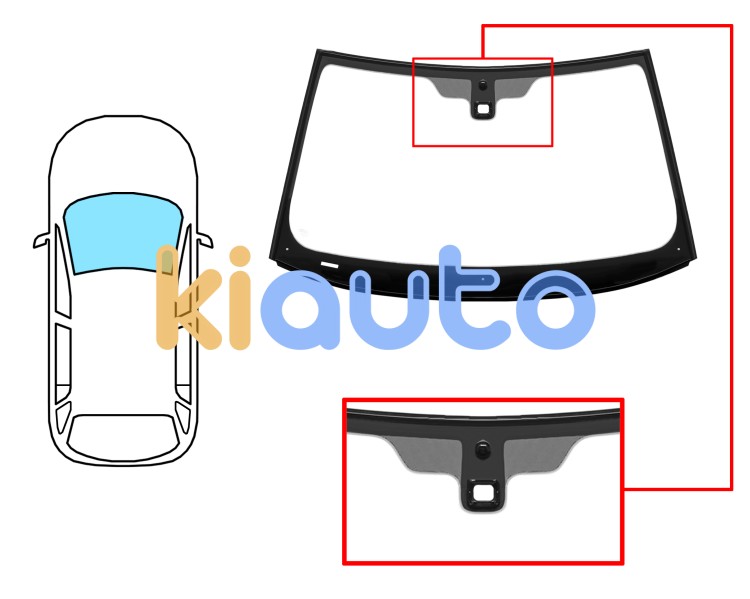 Parabrisas land rover freelander 2010-2015 delantero / verde / con base espejo / con sensor / molduras premontadas Eurocode 7038AGSMVW