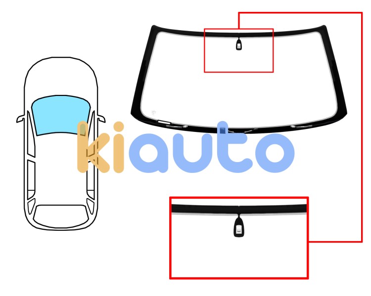 Parabrisas land rover range rover 1995-2002 delantero / verde / termico / con base espejo Eurocode 7024AGNHV