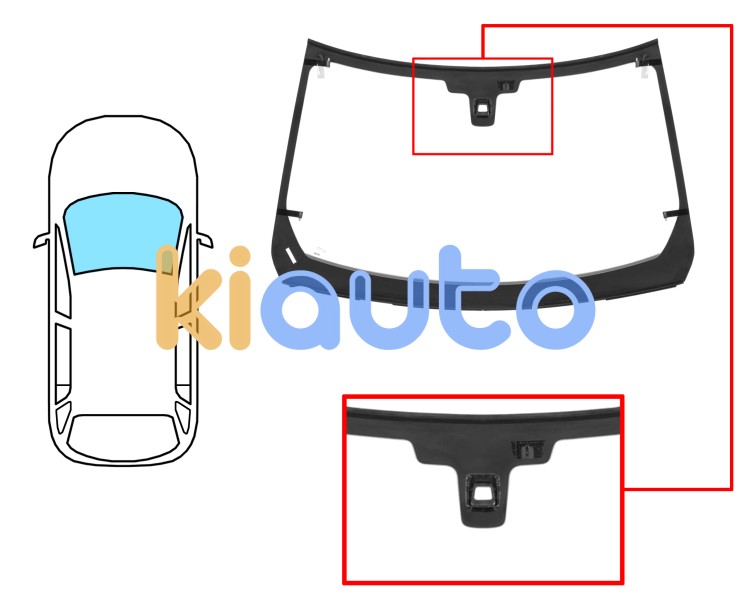 Parabrisas land rover range rover 2012-2017 delantero / verde / acustico / termico / con sensor / con sensor antivaho / molduras premontadas Eurocode 7044AGAHMOVWZ98