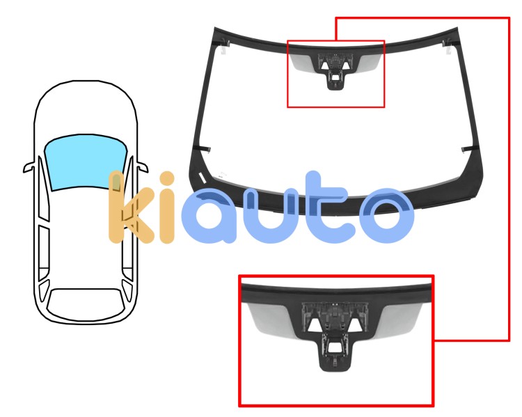 Parabrisas land rover range rover 2017-2022 delantero / verde / acustico / termico / con sensor / con soporte camara / molduras premontadas Eurocode 7044AGACHMVWZ99