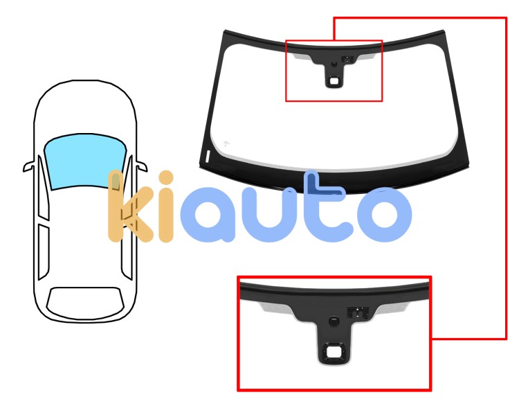 Parabrisas land rover range rover evoque 2015-2019 3 puertas / delantero / reflectante / acustico / con base espejo / con sensor / con sensor antivaho / molduras premontadas Eurocode 7042ACDMOVWZ95